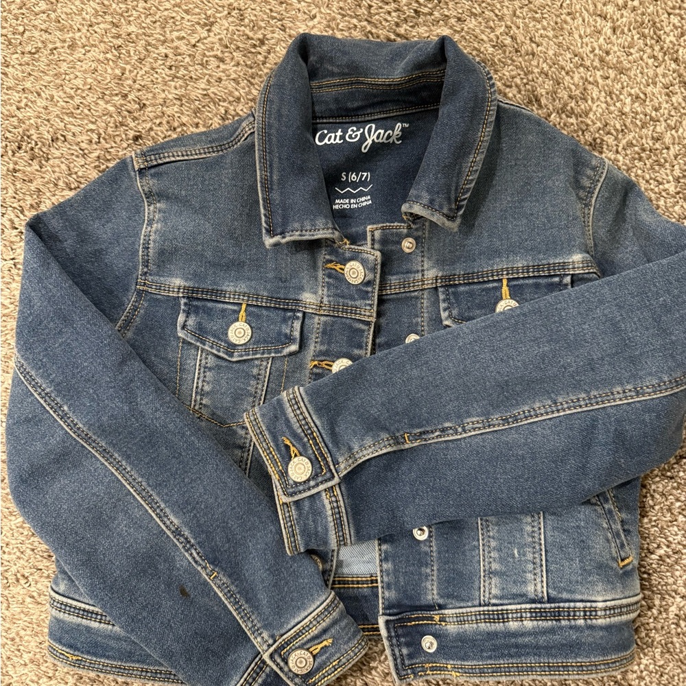 Cat & Jack Kids Jean Jacket - Classic Blue